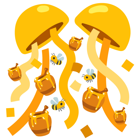 confetti ball honey pot