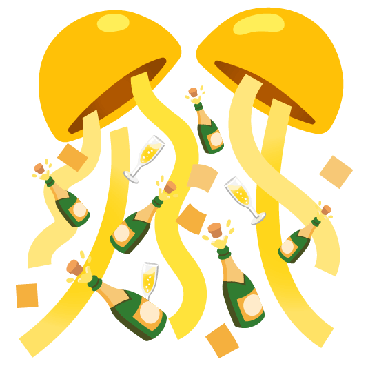 confetti ball champagne