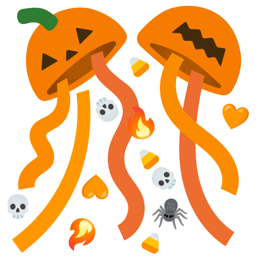 confetti ball jack o lantern