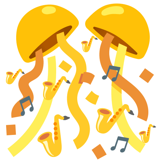 confetti ball saxophone