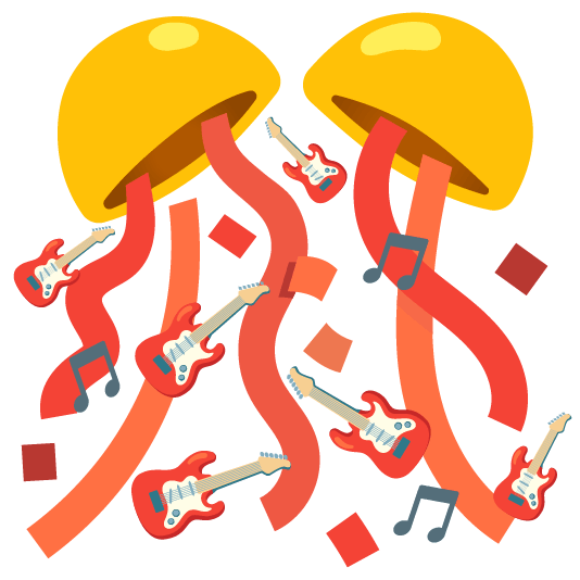 confetti ball guitar