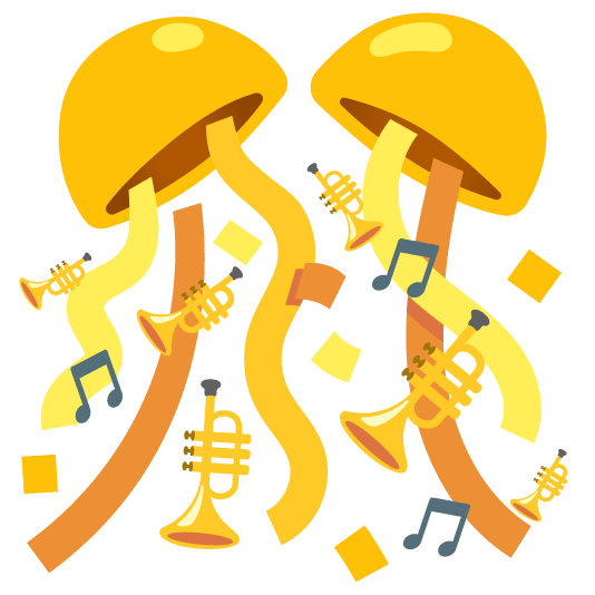 confetti ball trumpet