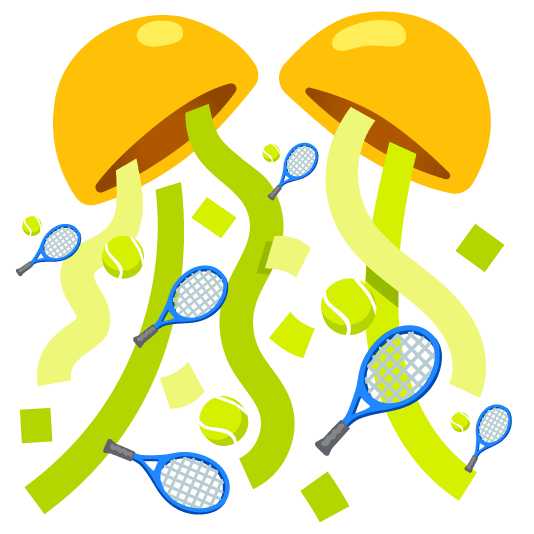 confetti ball tennis