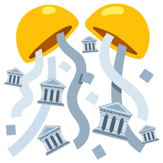 confetti ball classical building