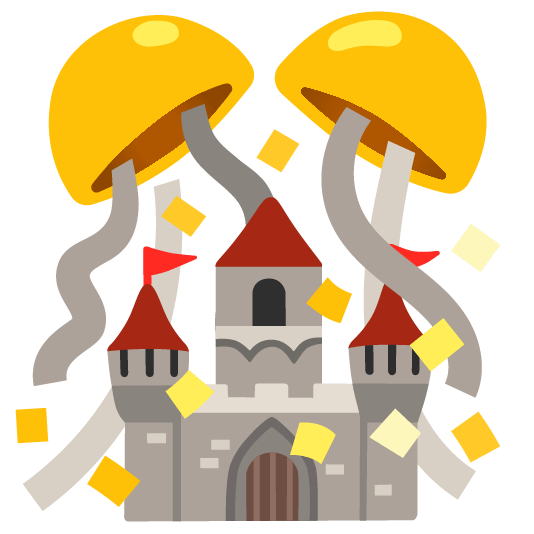 confetti ball european castle