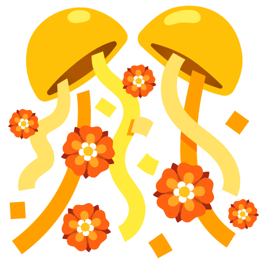 confetti ball rosette