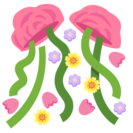 confetti ball bouquet