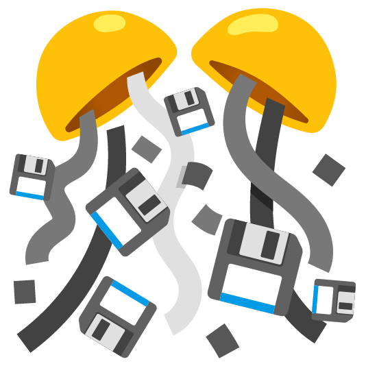 confetti ball floppy disk