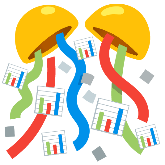 confetti ball bar chart