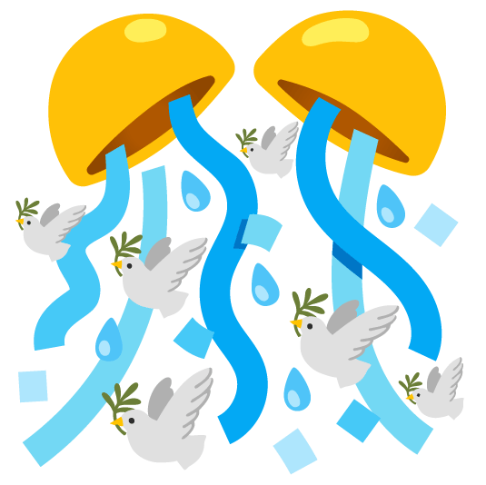 confetti ball dove of peace