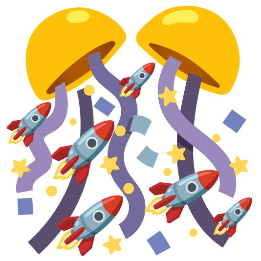 confetti ball rocket