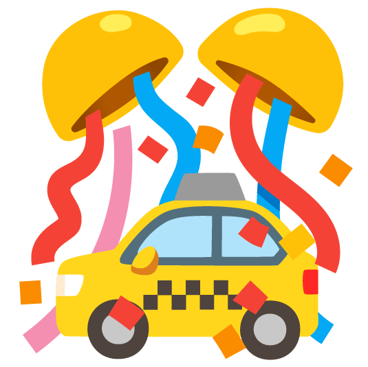 confetti ball taxi