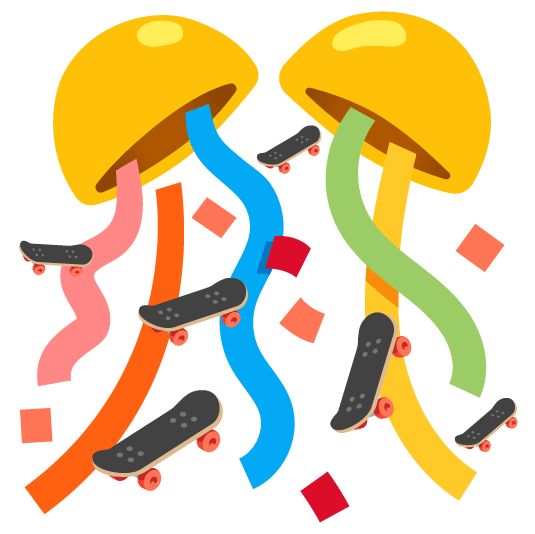 confetti ball skateboard