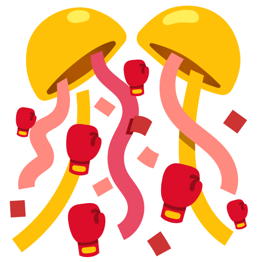 confetti ball boxing glove