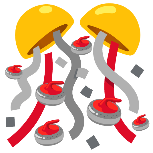 confetti ball curling stone