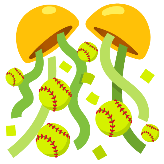 confetti ball softball