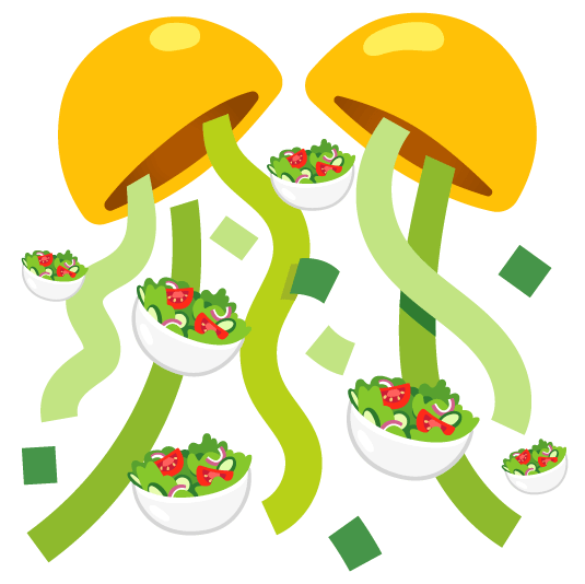 confetti ball green salad