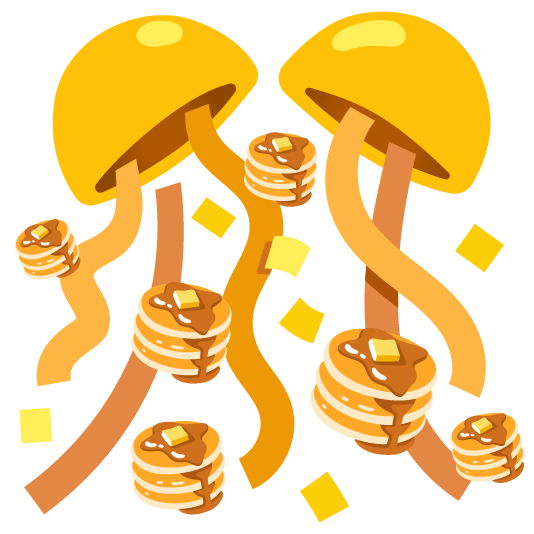 confetti ball pancakes