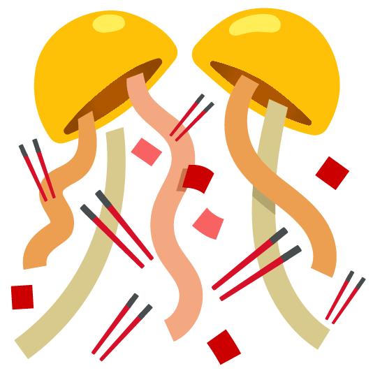 confetti ball chopsticks