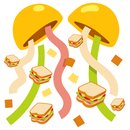 confetti ball sandwich