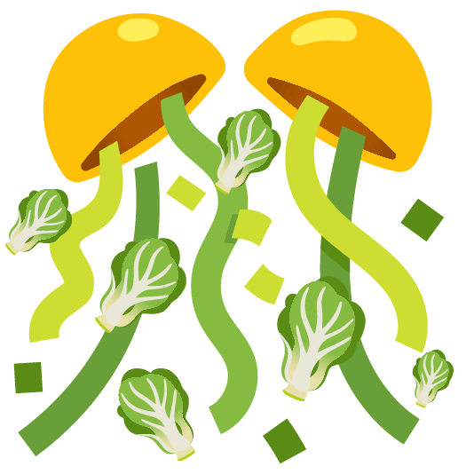 confetti ball leafy green