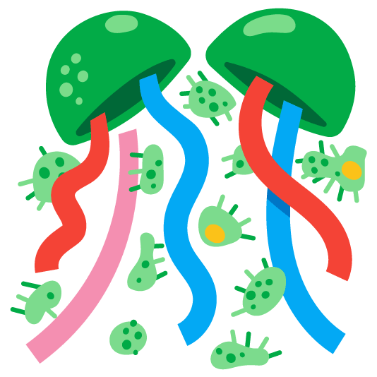 confetti ball microbe