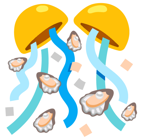 confetti ball oyster