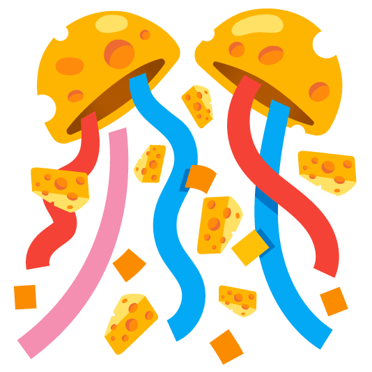 confetti ball cheese wedge