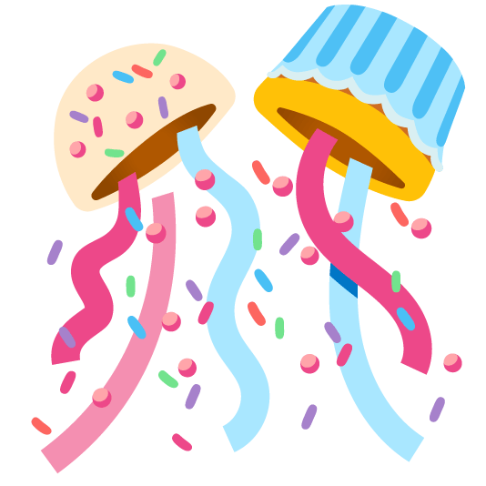 confetti ball cupcake