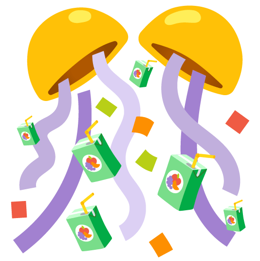 confetti ball beverage box