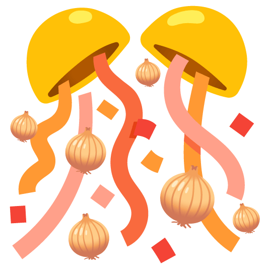 confetti ball onion