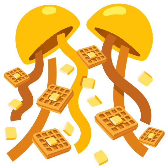 confetti ball waffle