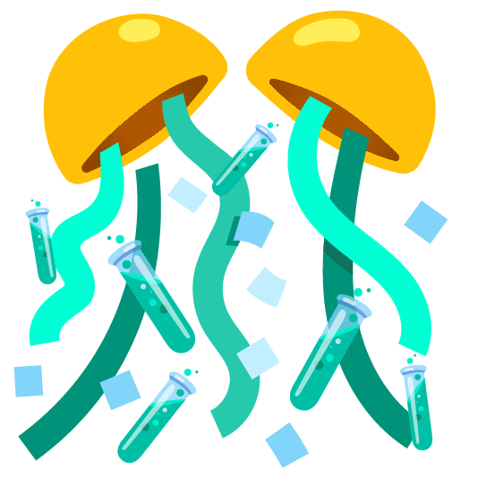 confetti ball test tube