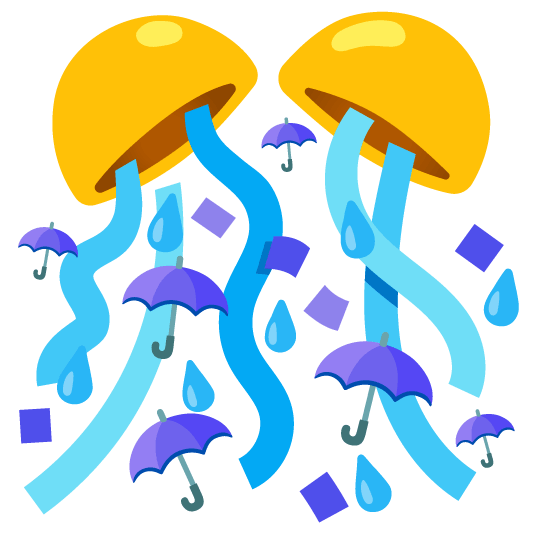 confetti ball umbrella