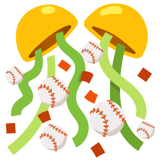 confetti ball baseball