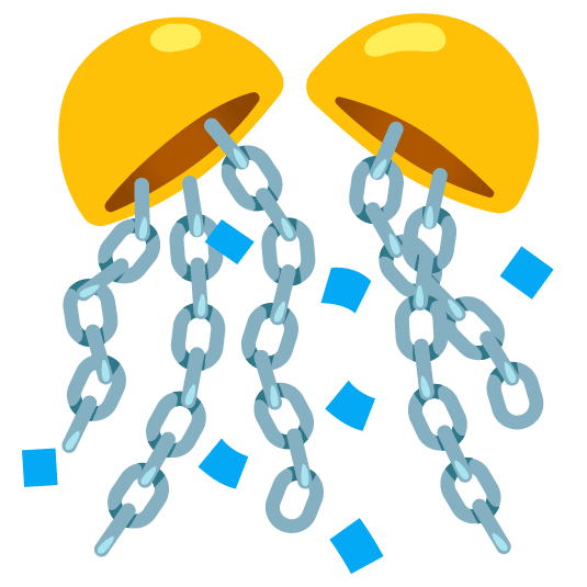 confetti ball chains