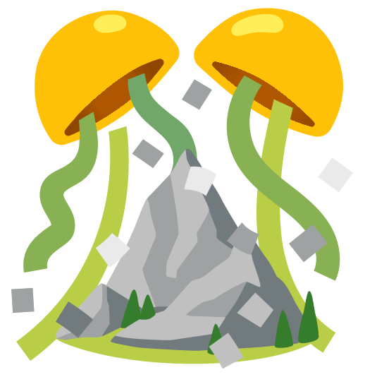 confetti ball mountain