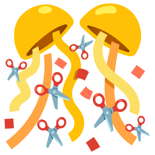 confetti ball scissors