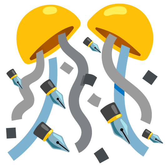 confetti ball black nib