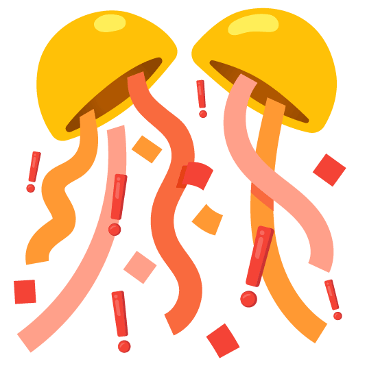 confetti ball exclamation