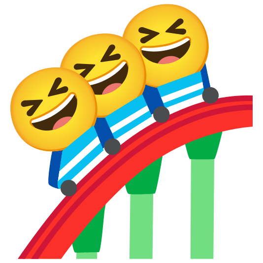 roller coaster laughing