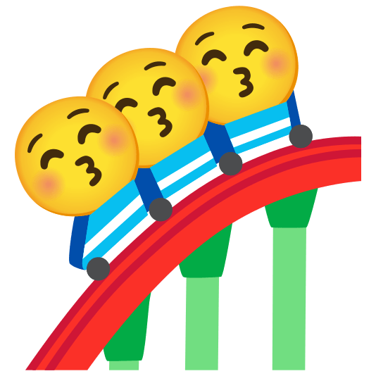 roller coaster kissing closed eyes