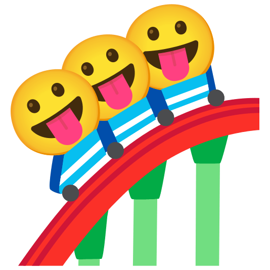 roller coaster stuck out tongue