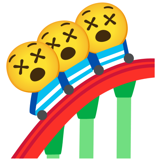 roller coaster dizzy face
