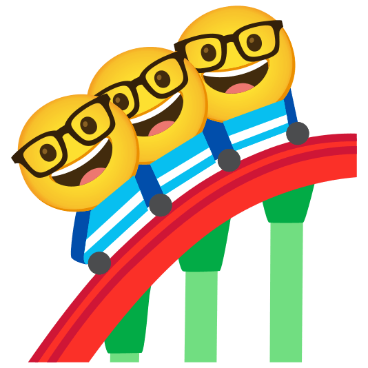 roller coaster nerd face