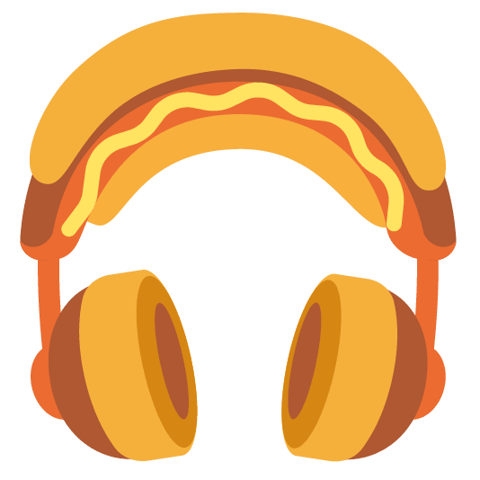 headphones hotdog