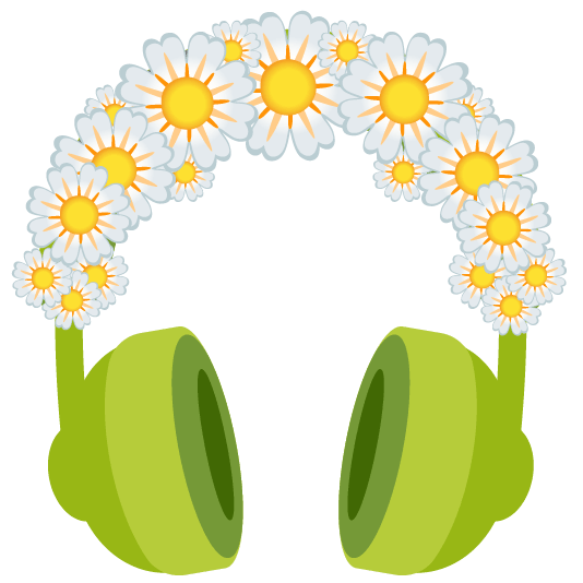 headphones blossom