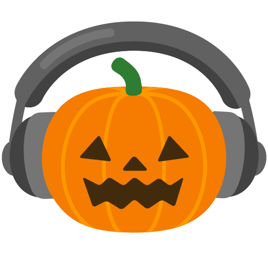 headphones jack o lantern