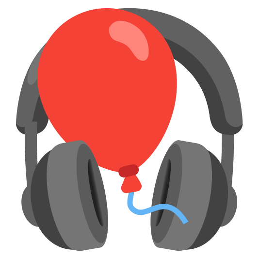 headphones balloon