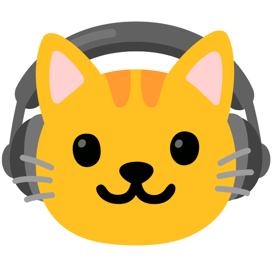 headphones cat